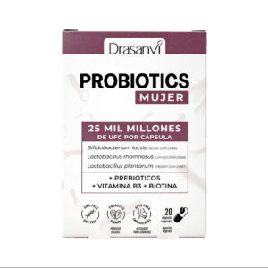 Probiotics Mulher 20 cápsulas da Drasanvi em embalagem original.