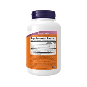 Lecitina de Girassol 1200 mg 100 cápsulas Now Foods, suplemento alimentar em cápsulas à base de lecitina de girassol