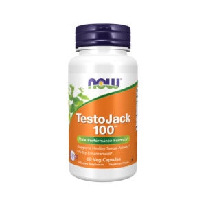 TestoJack 100 Now Foods cápsulas com extratos vegetais para suporte nutricional masculino