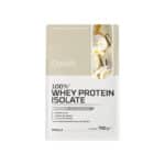 100% Whey Isolate Vanilla 700gr OstroVit, suplemento proteico em pó com isolado de proteína do soro do leite e sabor baunilha.