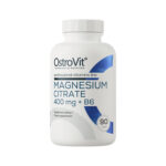 Citrato de Magnésio 400 mg + Vitamina B6 OstroVit com 90 comprimidos, suplemento alimentar para apoio muscular e energético.