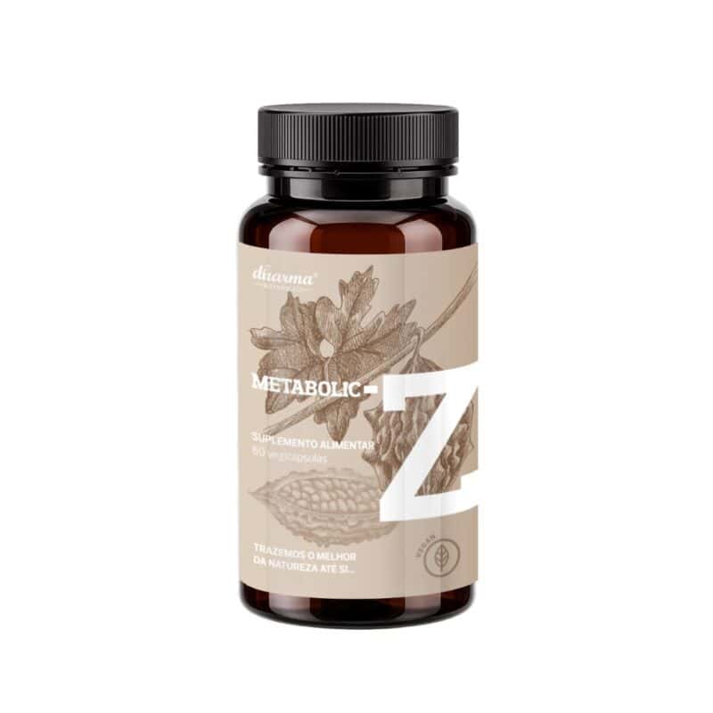 Metabolic-Z 60 Cápsulas Dharma Botanicals, suplemento alimentar com melão-amargo, gymnema, feno-grego e crómio para apoio ao metabolismo