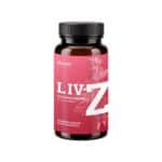 Liv-Z 60 Cápsulas Dharma Botanicals, suplemento alimentar com chicória, quebra-pedra, alcachofra, dente-de-leão, curcuma e alecrim para apoio hepático e digestivo