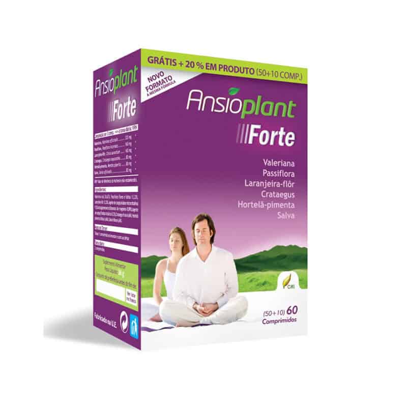 Ansioplant Forte comprimidos CHI suplemento alimentar com extratos vegetais para relaxamento e bem-estar
