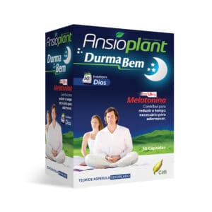 Ansioplant Noite cápsulas CHI suplemento alimentar com plantas para relaxamento e sono