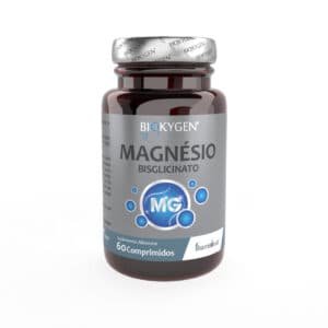 Bisglicinato de magnésio em comprimidos Biokygen suplemento alimentar para sistema nervoso e função muscular