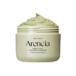 Fresh Green Rice Mochi Cleanser 120g da Arencia em embalagem verde, gel de limpeza facial com arroz verde.