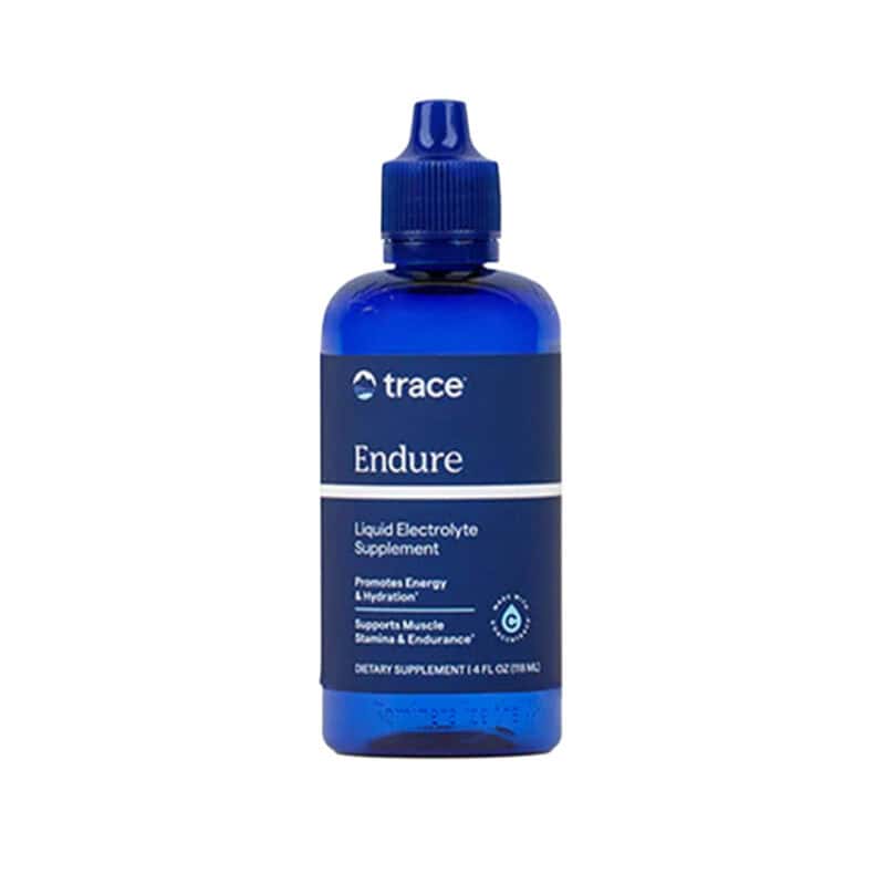 Endure Performance Electrolyte 118ml Trace Minerals em frasco líquido com eletrólitos concentrados.