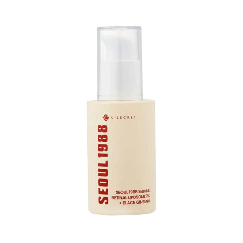 Creme Seoul 1988 Retinal Liposome 1% + Fermented Rice 50ml K-Secret com retinal encapsulado e arroz fermentado para firmeza e luminosidade da pele.