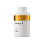 Ómega 3 90 Cápsulas OstroVit, suplemento alimentar à base de óleo de peixe, fonte de ácidos gordos ómega-3 EPA e DHA, em cápsulas softgel.
