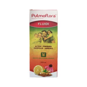 Pulmoflora Xarope 250ml CHI, suplemento alimentar com plantas, vitamina C e zinco para o bem-estar respiratório.