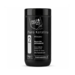 Máscara Capilar Puro Keratina 1kg Real Natura para cuidado intensivo do cabelo.