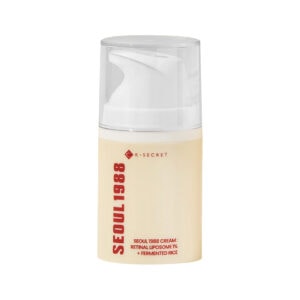 Creme Seoul 1988 Retinal Liposome 1% + Fermented Rice 50ml K-Secret com retinal encapsulado e arroz fermentado para cuidado antienvelhecimento e uniformização da pele.