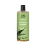 Shampoo Aloe Vera para cabelo normal 250ml da Urtekram em frasco verde.