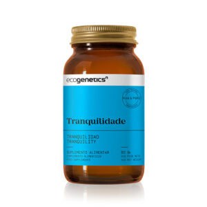 Tranquilidade 60 Cápsulas Ecogenetics com nutrigenómicos para apoio ao stress, ansiedade, sono e bem-estar emocional.