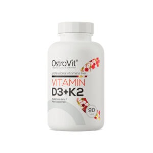Vitamina D3 + K2 90 Comprimidos OstroVit, suplemento alimentar com vitamina D3 e vitamina K2 MK-7 em comprimidos.