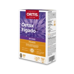 Detox Fígado 60 Comprimidos Ortis, suplemento alimentar em comprimidos para complementar a rotina de bem-estar.