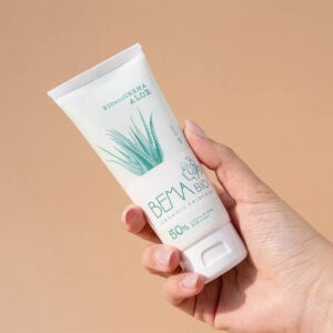 Bioecocrema Aloe Bema Bio, creme hidratante e calmante com aloé vera, em embalagem de 100 ml.