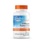Doctor's Best Collagen Types 1 and 3 with Vitamin C and Peptan 3000mg, suplemento alimentar com 180 comprimidos.