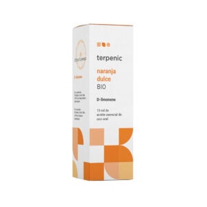 Óleo Essencial de Laranja Doce Bio 10ml Terpenic, óleo essencial biológico de Citrus sinensis com aroma cítrico doce, suave e reconfortante