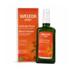 Óleo de Massagem com Arnica 100ml Weleda para massagem corporal antes e depois do exercício.