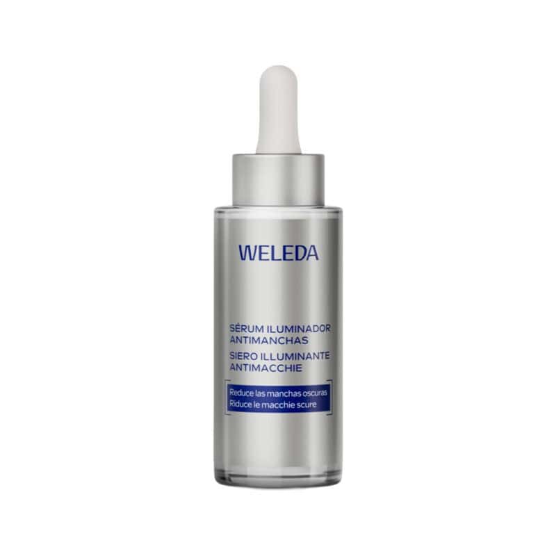 Sérum Redensificante Iluminador Anti-Manchas 30ml Weleda para cuidado facial com ação iluminadora e uniformizadora.