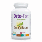 Osto-Fort 90 Cápsulas Sura Vitasan, suplemento alimentar com cálcio, fósforo, vitaminas e minerais para apoio à manutenção de ossos normais