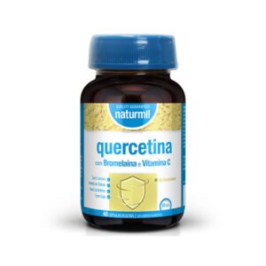 Quercetina com Bromelaína e Vitamina C 60 cápsulas Naturmil suplemento alimentar