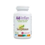 Aid-Inflam 30 Cápsulas Sura Vitasan, suplemento com boswellia, curcuma, quercetina e bromelina.