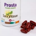 Prosta 60 Cápsulas Sura Vitasan, suplemento masculino com saw palmetto, urtiga e centeio para a função normal da próstata.