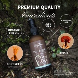 Mico-Repair Sérum com Reishi e Cordyceps 100ml Hifas da Terra para hidratação e cuidado reparador da pele.