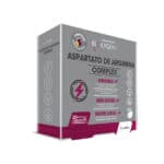 Aspartato de Arginina Complex Maracujá 20 Ampolas Biokygen, suplemento líquido com aspartato de arginina e vitaminas do complexo B para energia e vitalidade.