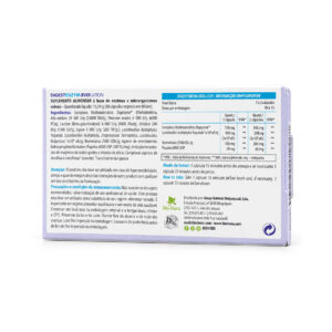 Digest Enzym Evolution BioHera, suplemento alimentar com enzimas digestivas, em embalagem de 30 cápsulas.