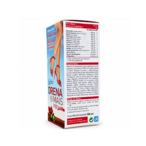Drena+ Pernas 500 ml da CHI, suplemento alimentar líquido com extratos vegetais, desenvolvido para complementar rotinas de bem-estar e cuidado das pernas.