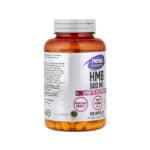 HMB 500mg 120 Cápsulas NOW Foods, suplemento com beta-hidroxi beta-metilbutirato para apoio à rotina de treino e recuperação muscular.