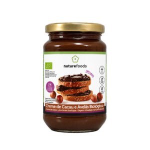 Creme de Cacau e Avelã Intenso Bio 300gr Naturefoods creme vegetal biológico