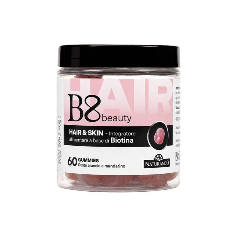 B8 Beauty Hair & Skin 60 gomas Naturando suplemento alimentar para cabelo e pele
