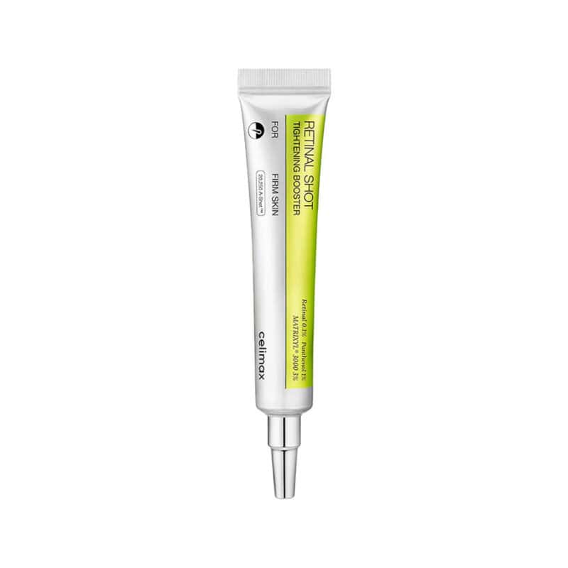 Creme The Vita-A Retinal Shot Tightening Booster 15ml Celimax, cuidado facial com 0,1% retinal lipossomizado, Matrixyl 3000 e pantenol para textura, firmeza e poros.