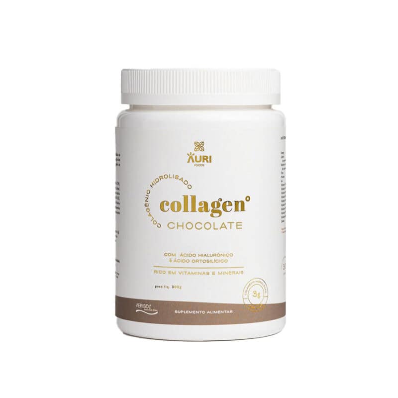 Collagen Verisol Chocolate 300gr Auri Foods suplemento alimentar com colagénio
