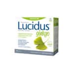 Lucidus Ginkgo 30 Ampolas Farmodiética suplemento alimentar líquido com ginkgo biloba, bacopa, coenzima Q10 e vitaminas do complexo B.