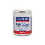 P5P 20mg Piridoxal-5-Fosfato 60 Comprimidos Lamberts suplemento alimentar com vitamina B6 ativa