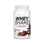 Whey Shake Chocolate 1000 g BioTechUSA, proteína em pó com whey, aminoácidos e fibra.