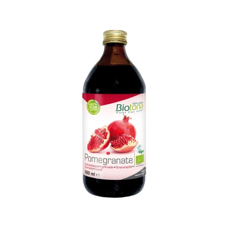 Sumo de Romã Concentrado Biotona em garrafa de 500 ml