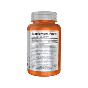 Beta-Alanina 750mg 120 Cápsulas NOW Foods, suplemento com CarnoSyn® beta-alanina para apoio à resistência muscular no treino.