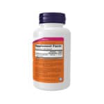 Niacinamida 500mg 100 Cápsulas Now Foods em embalagem branca com tampa laranja.