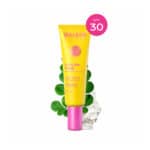 Protetor Solar Mineral FPS 30 UV Glow Fluído 30ml Weleda, fluido facial com filtros minerais, óleo de moringa e pigmentos iluminadores para proteção diária.