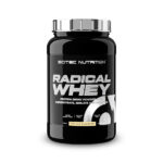 Radical Whey Baunilha 1kg Scitec Nutrition, proteína whey em pó com concentrado e isolado de soro de leite, creatina e aminoácidos.