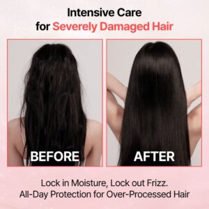 Spray de Cabelo Damage Therapy No-Wash Treatment EX 250ml Growus, tratamento capilar sem enxaguamento para cabelos secos e danificados.