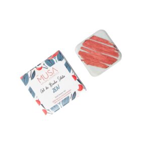 Gel de Banho Sólido Zen 50gr Musa Natural Cosmetics, cuidado corporal em formato sólido para uma limpeza suave e relaxante.