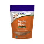 Apple Fiber Powder 340 g Now Foods, fibra de maçã em pó com 5 g de fibra por dose.